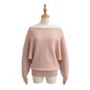 Spring Arrival: European & American Style One-Shoulder Batwing Sleeve Sweater
