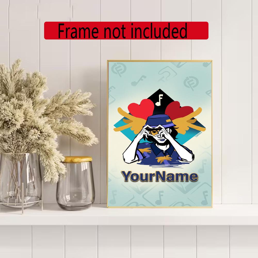 Incredibox Customize Your Name Diamond Painting Round Diamond Diy Frameless Holiday Artwork Suitable For Home Office Wall Decoration