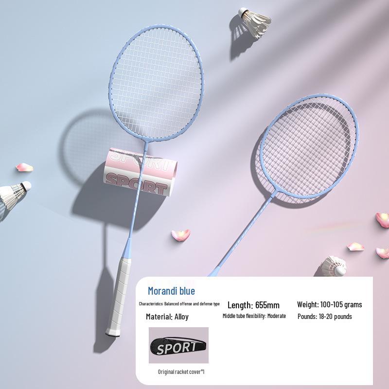 Durable Alloy Badminton Racket Beginner Training Set