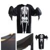 Halloween Skeleton Ghost Fancy Dress Cosplay Costume For Adults And Kids