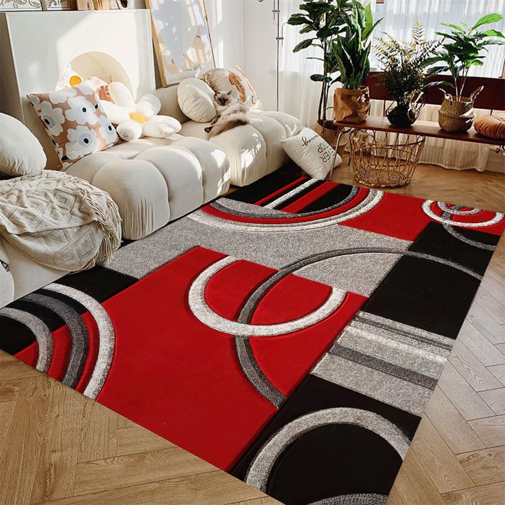 Nordischer geometrischer Teppich für Wohnzimmer, modernes Luxusdekor, Sofa, Tisch, große Teppiche, Badezimmermatte, Alfombra Para Cocina Tapis