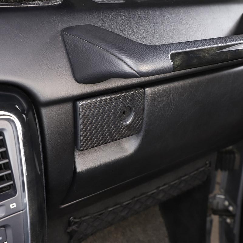 Real Carbon Fiber For Mercedes Benz G Class W463 2004-2018 Co-pilot Glove Storage Box Switch Trim Cover Car Interior Accessories