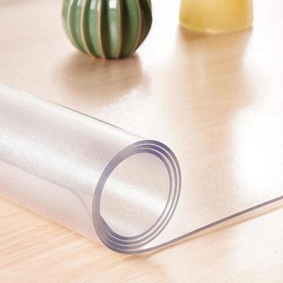 Transparenter Tischschutz PVC Schutzmatte 0,7 mm Dicke Mattierte Esstischdecke für Küche Zuhause Arbeitsplatz Schminktisch