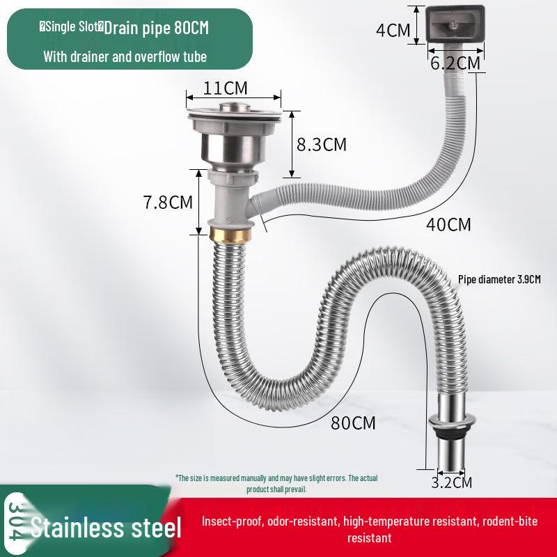 Kitchen Sink Drainer with Overflow
