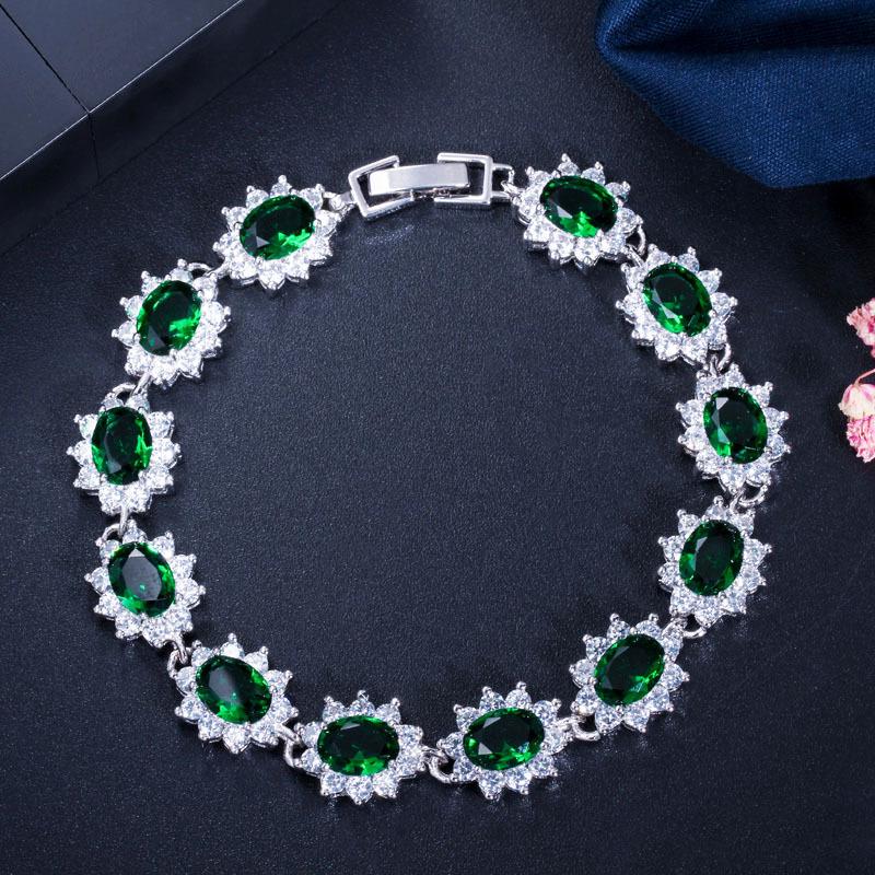 Women'S Jewelry 18K Real White Gold Plated, Exquisite Super Flash Zircon Bracelet Bracelet