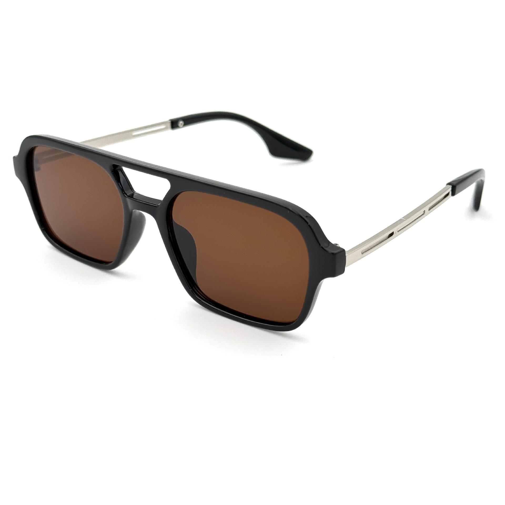 Мужские очки-пилоты в ретро-стиле с двойным лучом, маленькие квадратные солнцезащитные очки, модные женские солнцезащитные очки