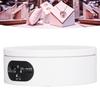 Rotating Display Stand 5.5lb Load Capacity 360 Degree Photography Turntable Plug in Battery Knob Speed Control White