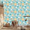 Wallpaper Balloons, Clouds, Planes and Sky for Living Room and Bedroom 50x1000