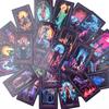 Inspiriertes Neon-Tarotkarten 10,3x6cm Englische Visions-Divinations-Edition Deck Brettspiel