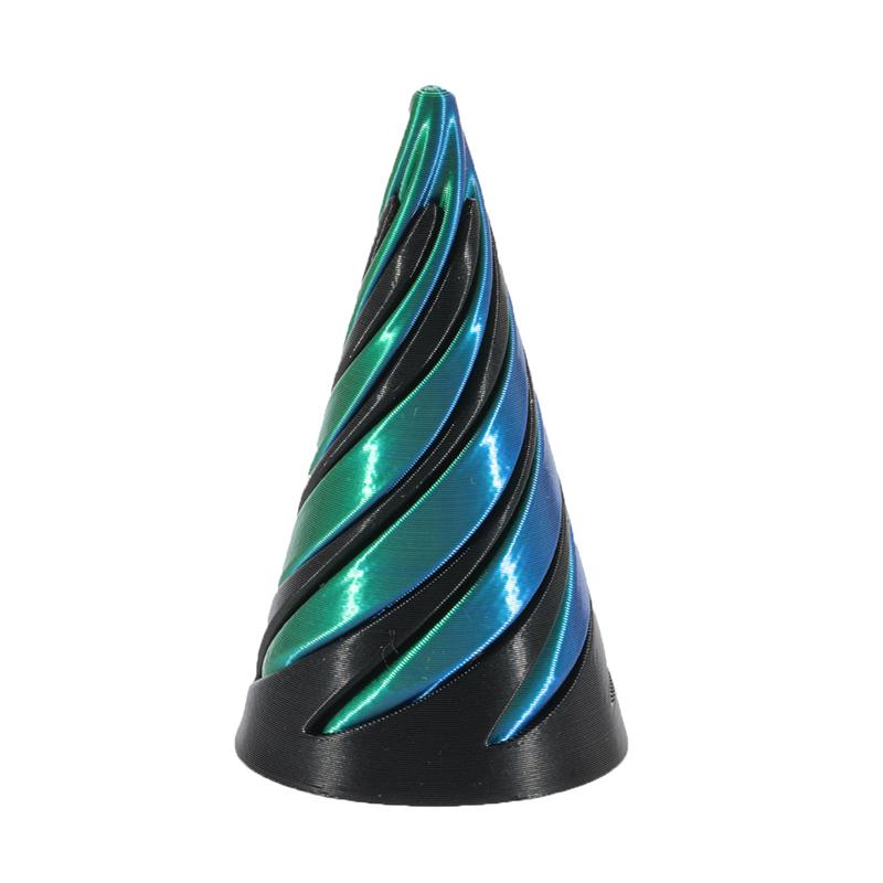 3D Printed Spiral Cone Toy Fidget Toy Impossible Pyramid Passthrough Sculpture Mini Vortex Thread Illusion For Kids And Adults