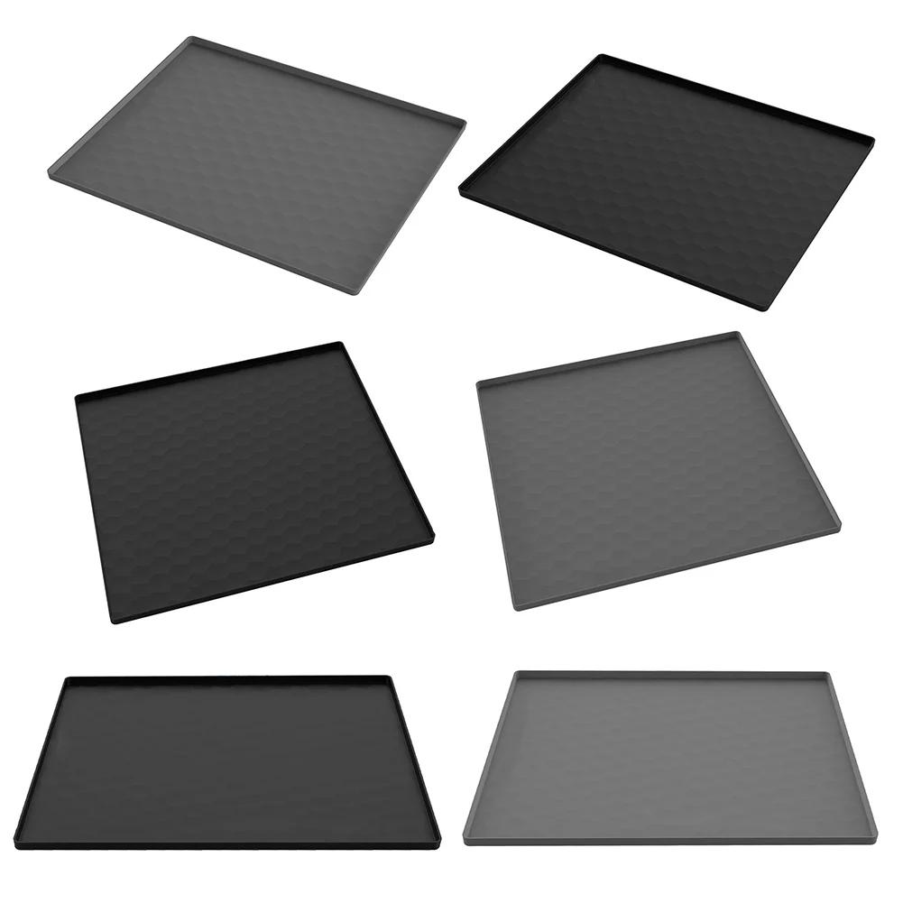 Bedside Commodes Mat,Bedside Portable Toilet Silicone Mat With Raised Edge High-selling Tool Accessories