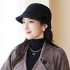 Autumn and Winter Basin Hat Retro Hepburn Style Bow Bucket Hat Ladies Elegant Woolen Fashion Basin Hat