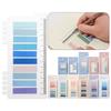 60/120/200pcs DIY Novelty Tab Strip Index Flags Bookmark Label Sticky Notes Loose-leaf Memo Pad Paster Sticker