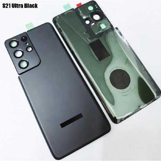 OEM Original Back Cover for SAMSUNG S22 S21 S20 Ultra/S21 Plus/Note 20 Ultra Back Glass Housing Bezel with Camera Lens&amp;Adhesive