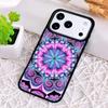 Mandala Flower Totem Phone Case for iPhone 17 Air 16 15 11 12 14 13 Pro Max Shockproof Cover