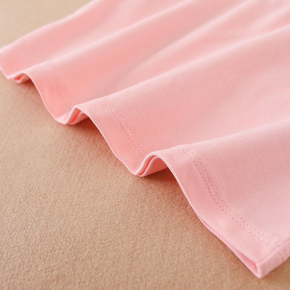 Toddler Girls 2024 New Summer Short Sleeves Kids Clothing Baby Girls' Cartoon Patched Striped Trim Polo Shirt