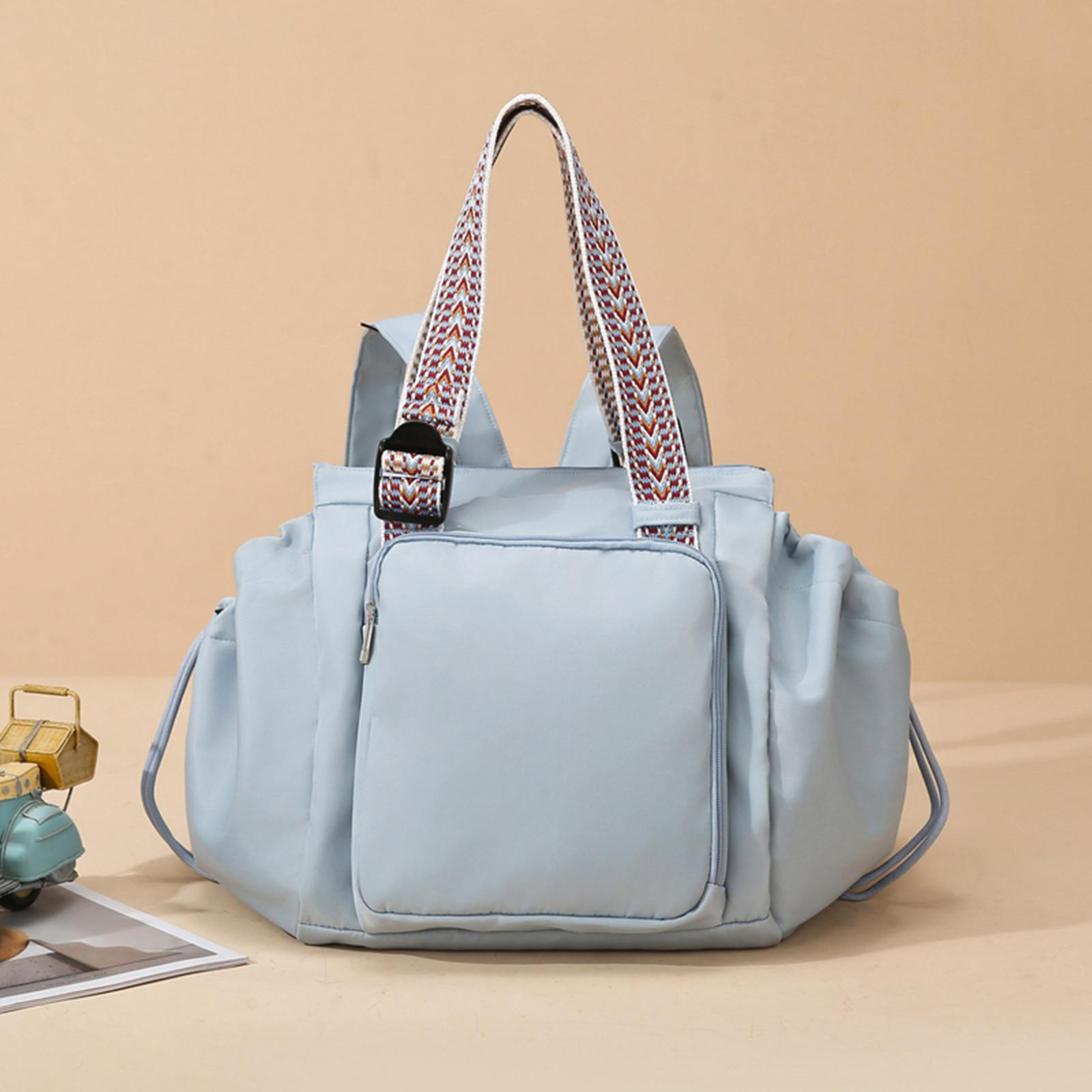 

Женский многофункциональный рюкзак-сумка из Оксфорда, универсальная переноска, сумка для подгузников, ручная сумка, большая вместимость для путешествий, покупок, повседневного использования синий