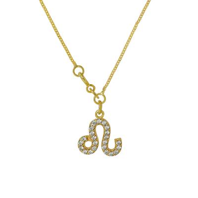 Astrological Leo Zodiac Sign Necklace, 925 Sterling Silver Handmade Jewelry, Zodiac Jewelry, Unisex Jewelry