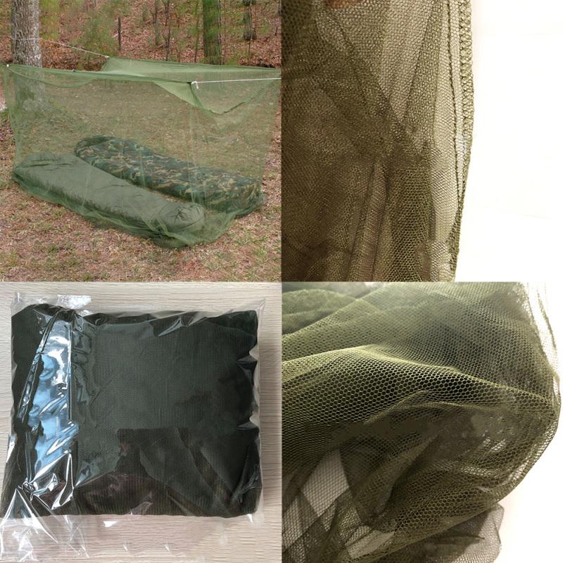 Camping Mosquito Net Portable Dense Mesh Foldable Outdoor Travel Tent Army Green Mosquito Net