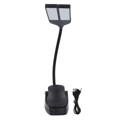 Foldable Music Stand Light with 3 Adjustable Brightness Levels, Clip-on Piano Light, Music Light with Eye Care Beads for Piano, Guitar, and Other Inst