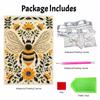 DIY Pearl and Diamond Painting Kit Bumblebee Flower. suitable for beginners. home wall decoration. handmade gift.