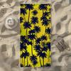 Palm Tree Silhouette Beach Towel, Soft Quick-Drying, Perfect For Portable Outdoor Travel, Swimming, Camping And Summer Beach
