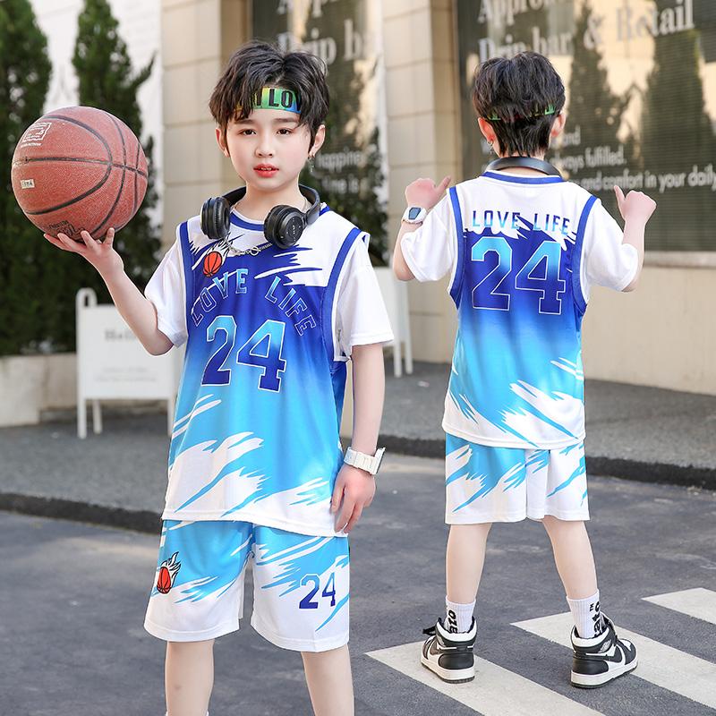Children's Summer Fashion T-Shirts for Boys and Girls - Short Sleeves + Shorts - Casual Sports Set