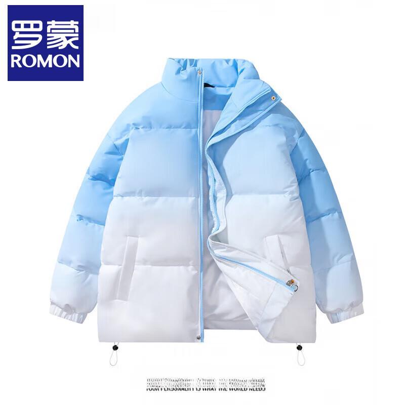 Romon Men's Gradient Thick Puffer Jacket