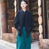 Women Chinese Traditional Tang Suit Linen Zen Tea Hanfu Women Tai Chi Kung Fu Tops Vintage Cotton Womens Clothing