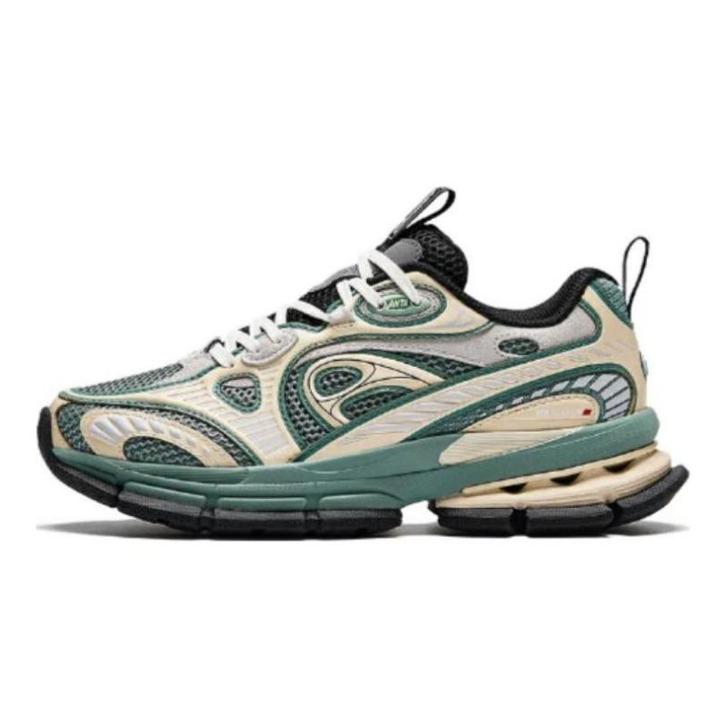 Anta Women Simple Shockproof Low-top Casual Shoes Yellow Green 122428805A-2 37.5