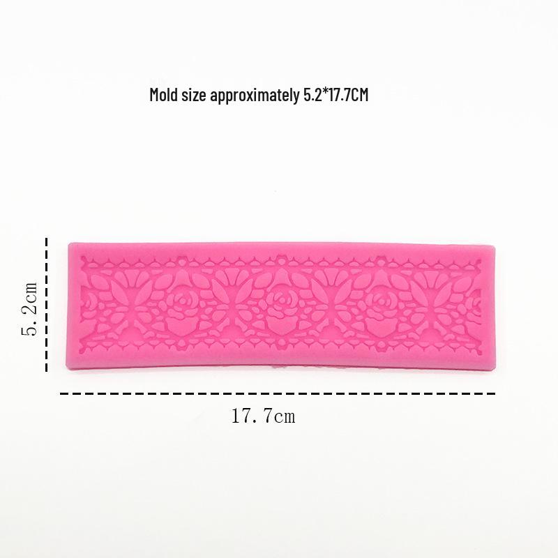 Vintage Pattern Fondant Silicone Mold Cake Border Decoration Set
