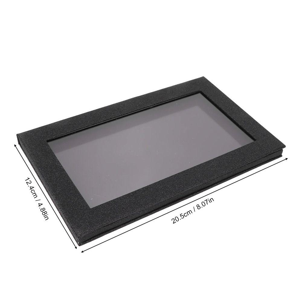 Large Size Eyeshadow Palette Window Cutout Magnetic Base Empty Eyeshadow Box Clear Lid Glitter Matte Makeup Storage Home Makeup