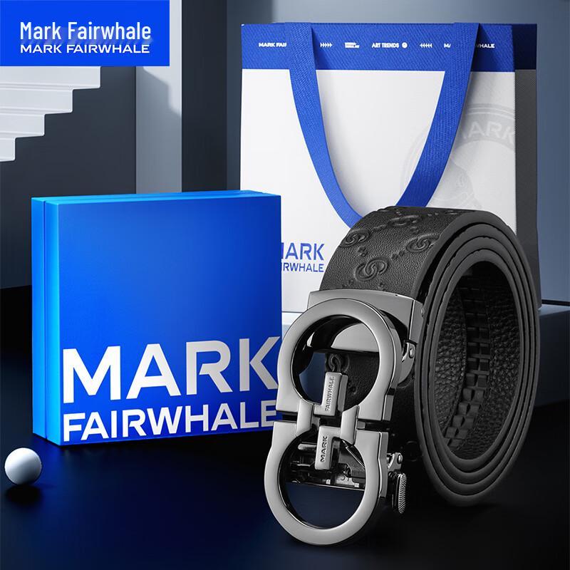 Mark Fairwhale Men's Genuine Leather Business Belt