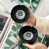 Creative Black 8-round Ceramic Ashtray Home Bar Ashtray Outdoor Party Ashtrays Home Decoration Ideal Gift