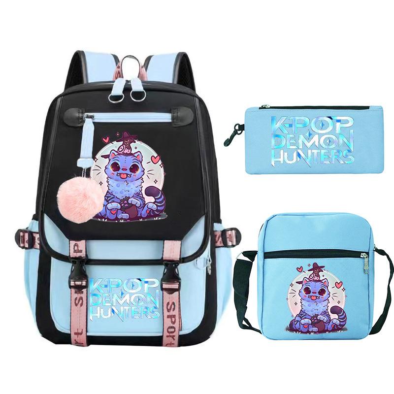 KPop Demon Hunters Cross-border Large Capacity Campus Trend Primary and Secondary School Student Leisure School Bag
