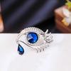 Decoration Devil Eye Brooch Pin Hollow Out Banquet Clothes Pin Rhinestone Eye Brooches  Decoration