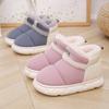 Winter children's cotton slippers bag heel indoor home shoes platform new boys fluffy shoes velvet girls baby shoes
