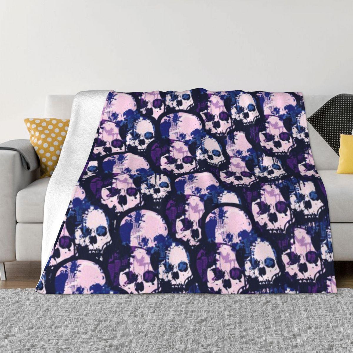 Skull City Personalized Travel An Ultra-Soft Micro Fleece Blanket 50x60in