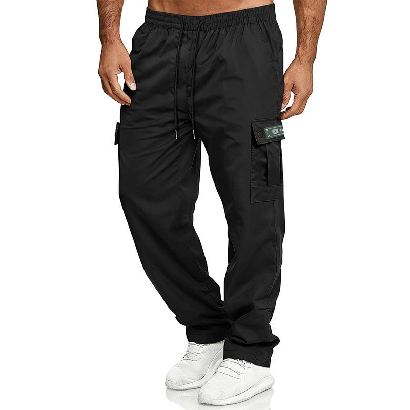 American Spring Autumn Mens Fashion Loose Casual High Street Hip-hop Overalls Sweatpants