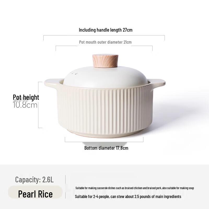 SuLe High-Temperature Resistant Ceramic Soup Pot