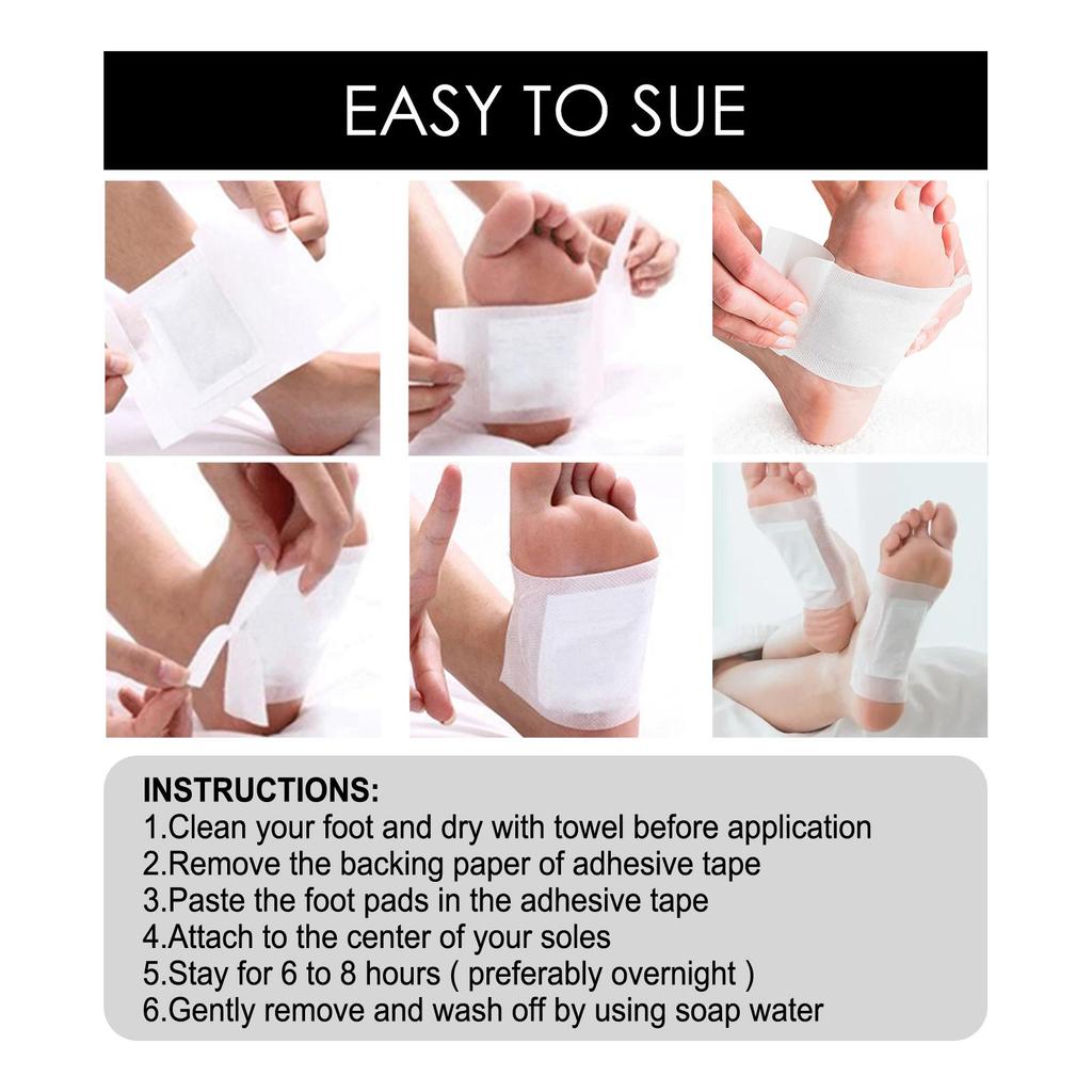 South Moon Reinigendes Fußpflaster (10 Stück) Tiefenreinigende Körper-Fußpflege Feuchtigkeitspflege Schlankheitskur Reparatur Formgebung Fußpflaster