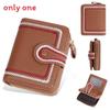 Womens Short Wallet With Zipper Closure And Embroidered Design For Daily Use