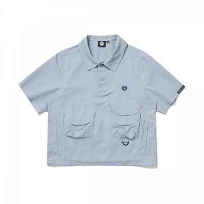 BBC EARTH Pocket Snap Short Sleeve Anorak  Blue  Jasper