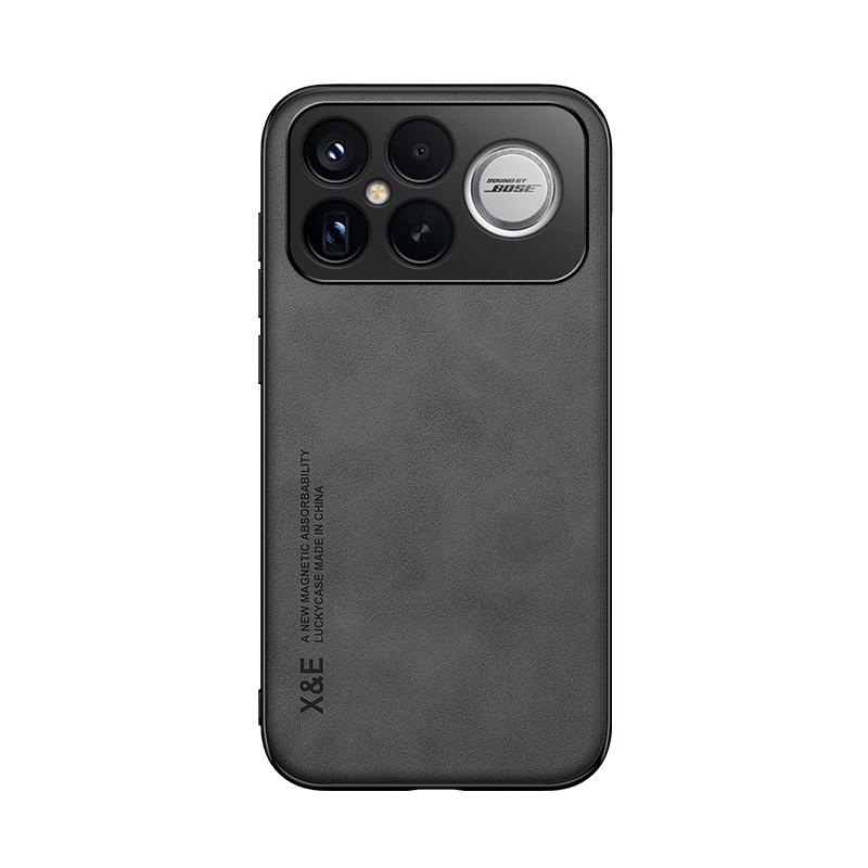 KEYSION Luxury Retro PU Leather Phone Case for Xiaomi POCO F8 Pro Soft Silicone+PC Shockproof Phone Back Cover for POCO F8 Ultra