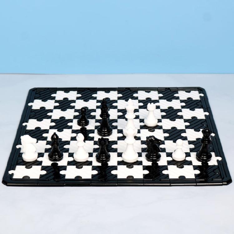 Chess Set with Checkers Board Silicone Resin Mold Full Size 3D Chess Epoxy Mold