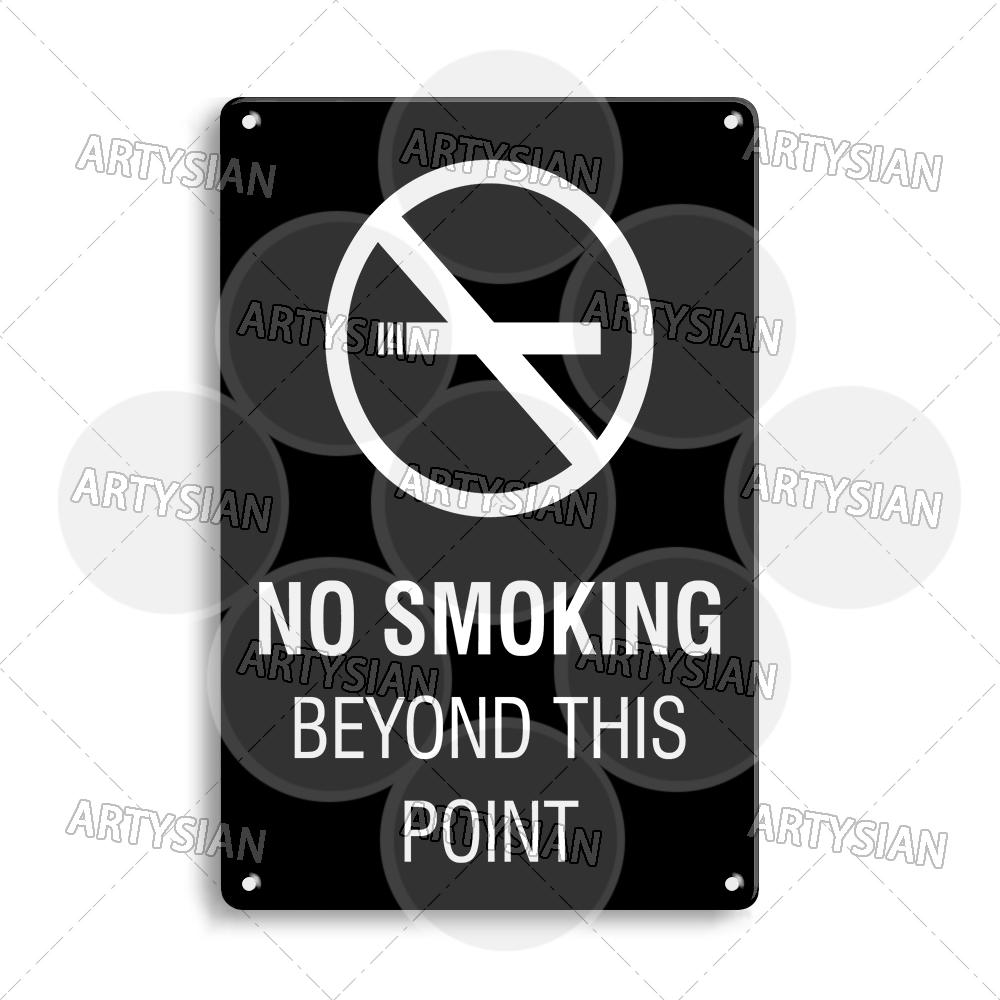 No Smoking Metal Sign Smoke Free Prohibition Warning Sign No Vaping Smokefree Plaque