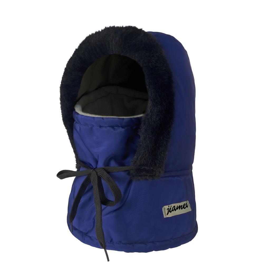 Women's Winter Velvet Balaclava Hat - Windproof Ear Protection for Cycling