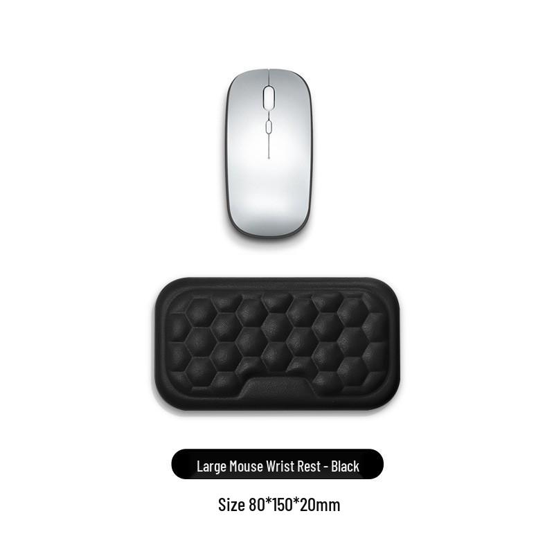 Memory Foam Wrist Rest & Mouse Pad - Ergonomic Silicone Support for Office & Gaming Keyboards