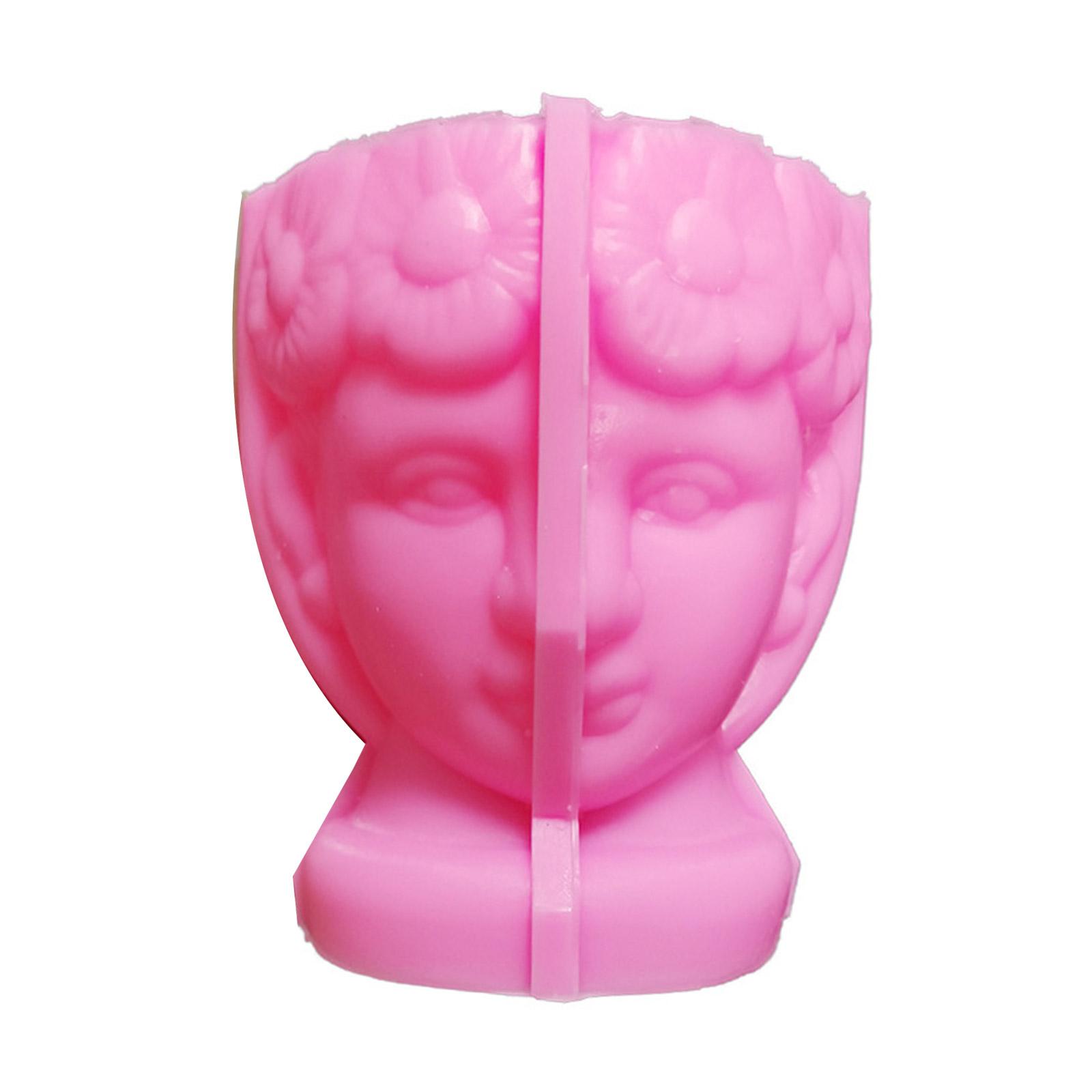 

Human for Head Gypsum Silicone Mold Diy Succulents Concrete Flower Pot Vase Plaster Cement Mold Clay Mold Pen Holder Mol 1