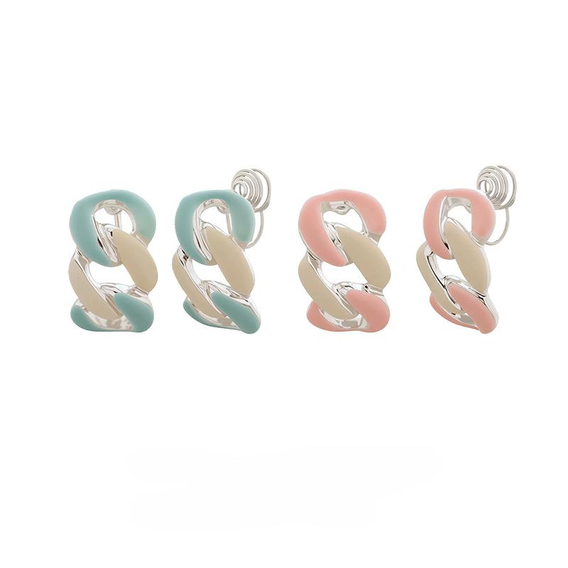 

Sweet Woven Loop Earrings Fashionable Mosquito Ear Pierceless Ear Clips